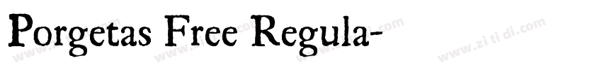 Porgetas Free Regula字体转换
